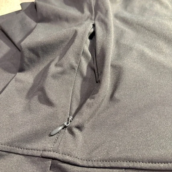 G/FORE Black Pique Sleeveless Pleated Polo Dress Size XS - Picture 6 of 9